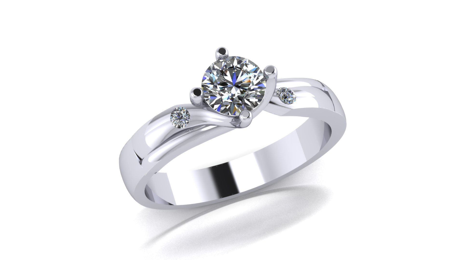 Diamond Set Engagement Ring