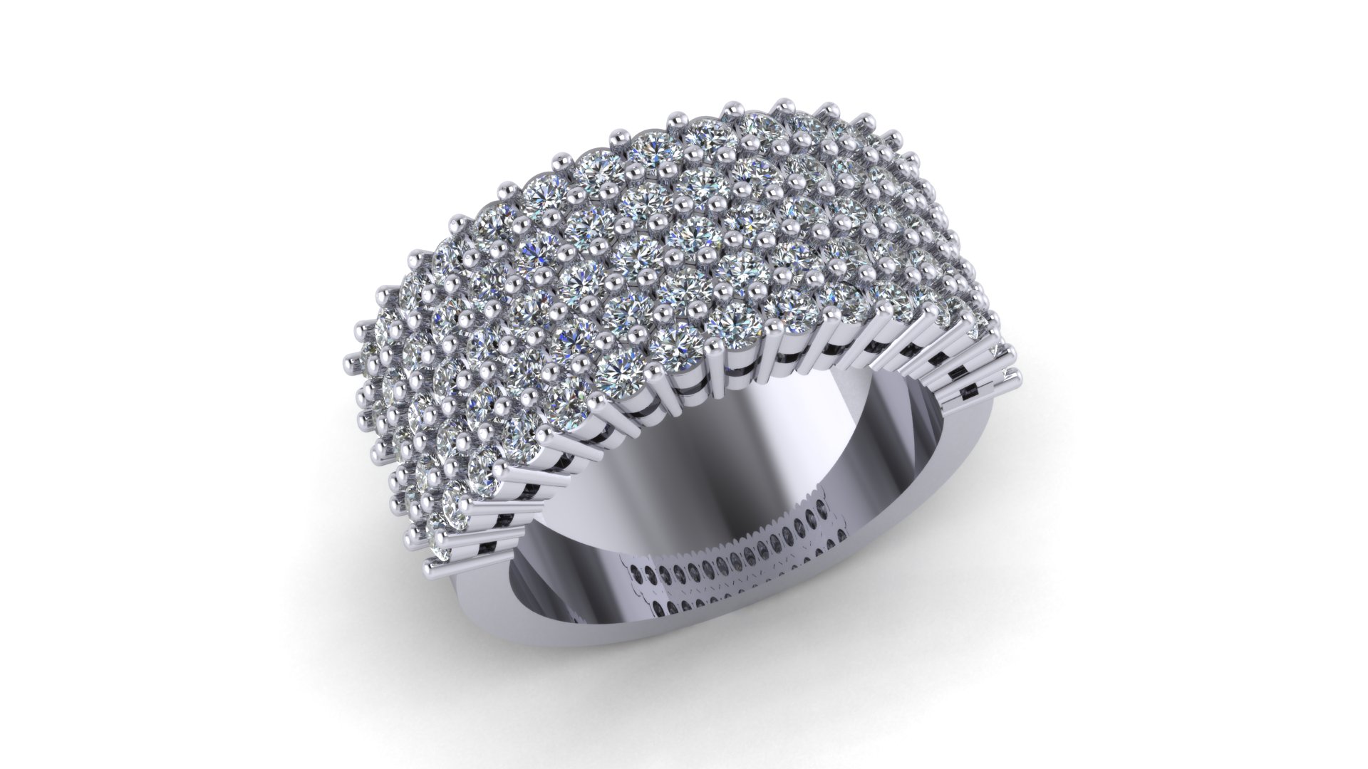 Multi Diamond set Dress Ring