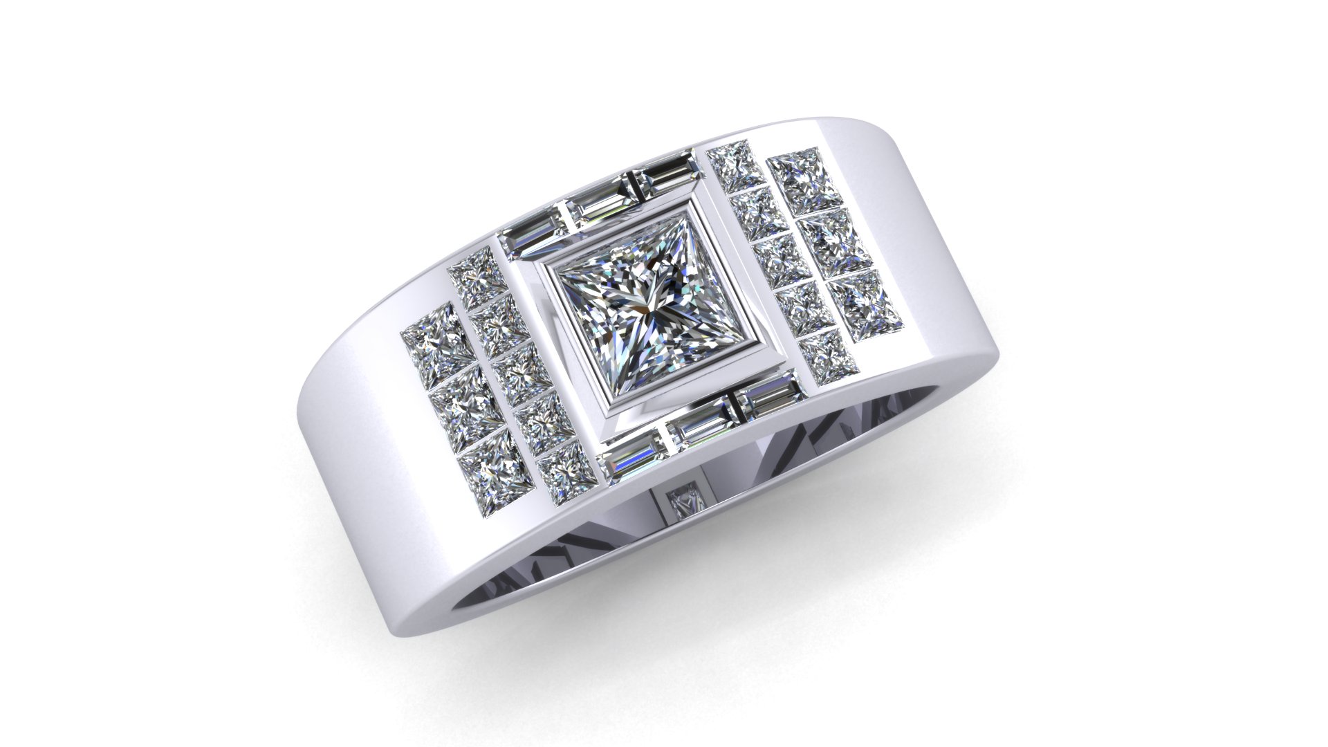 Multi Set Diamond Dress Ring